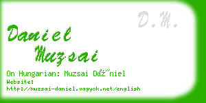 daniel muzsai business card